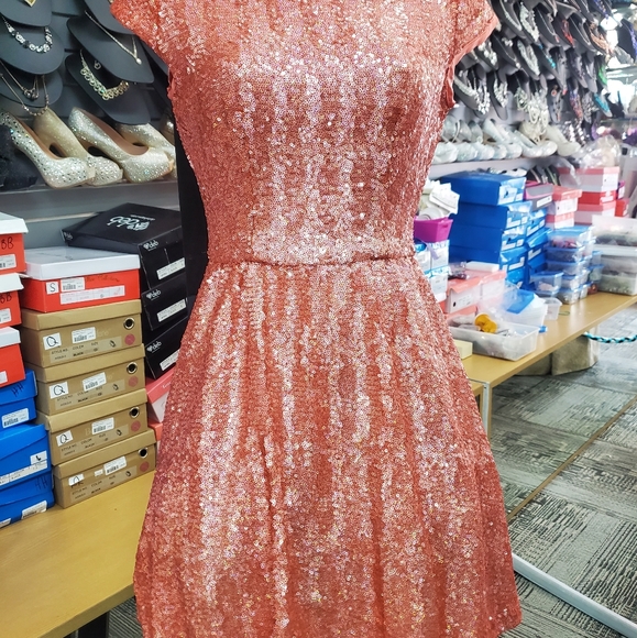 Josh & Jazz | Dresses | Josh Jazz Coral Homecoming Dress | Poshmark